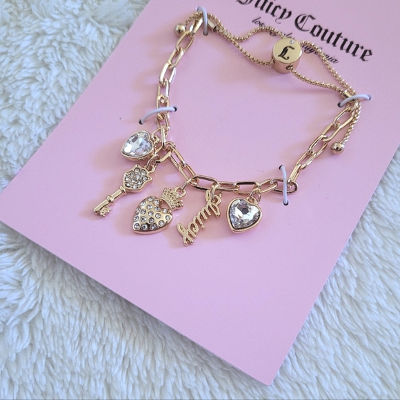 Juicy🍊 Couture Quintuple5️⃣ Charm Bracelet - NWT - Picture 14 of 16